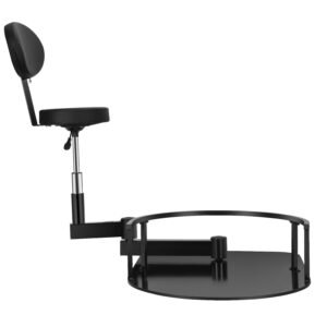 Stoolic Heavy-Duty Barber Support Stool – Free-Standing Stability (200+ lbs Total Weight)